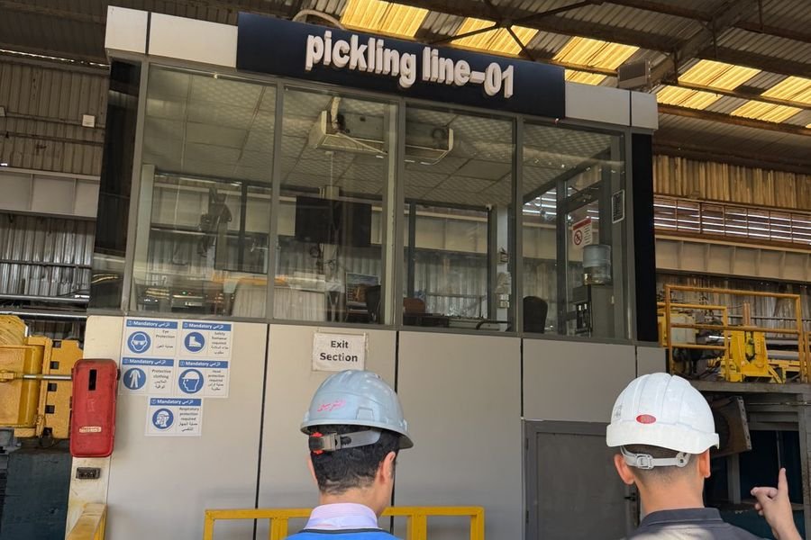 Linha de decapagem — visita técnica