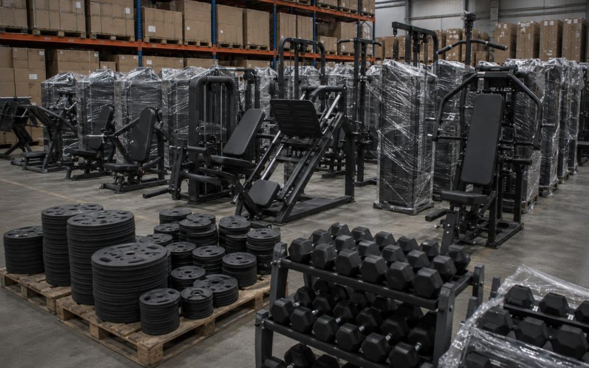 Equipamentos de academia novos em armazém na China, prontos para exportação