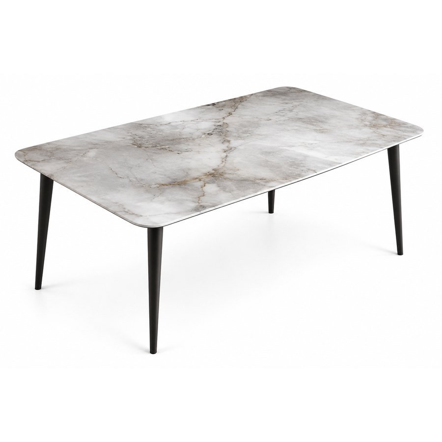 Mesa de jantar em porcelanato importada da China pela SIG Import